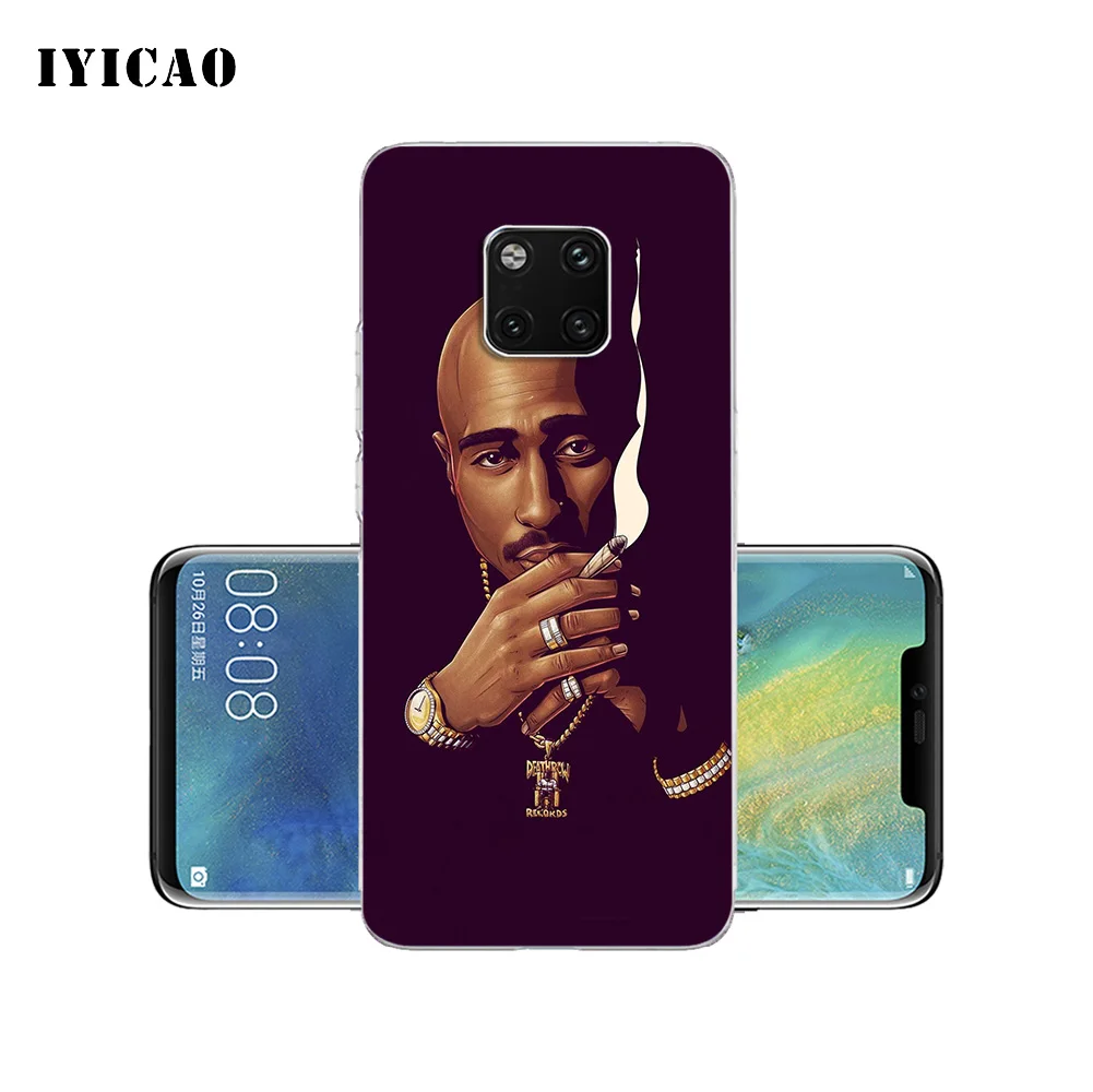 IYICAO 2Pac Tupac Amaru Shakur Мягкий силиконовый чехол для телефона Huawei Mate 10 20 Lite Pro Nova 2 2i 3 3i 4 TPU