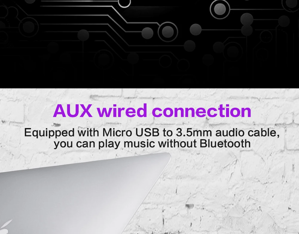 Портативный мини встроенный блок беспроводной Bluetooth бас стерео динамик для смартфонов V4.0