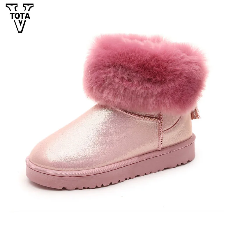 

VTOTA Winter Snow Boots For Women Fur Warm Brand Women Boots Flats High Quality Ankle Boots Platform Shoes Woman Botas XLB5