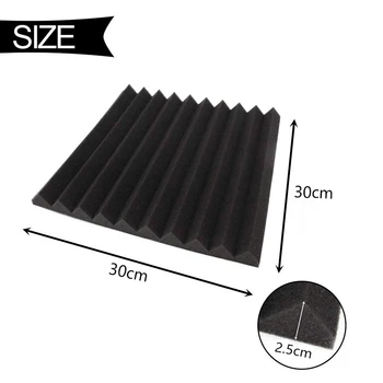 

SEWS-6 Pack Acoustic Panels Studio Foam Wedges 30x30x2.5cm