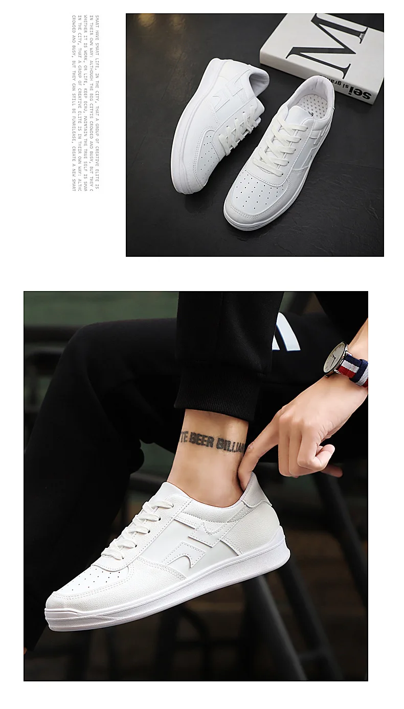 2018- spring and autumn- fashion- brand youth- sneakers -men's shoes -trend wild white shoes- casual color board shoes men (29)