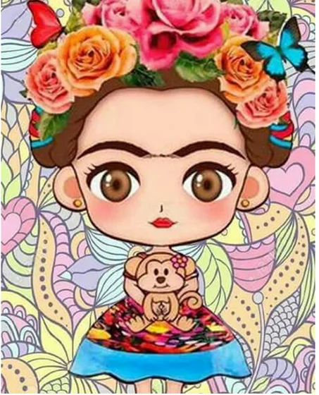 

5D DIY Diamond Painting cartoon cute girl Picture Of Rhinestone Diamond Home Decor Diamond Full circular