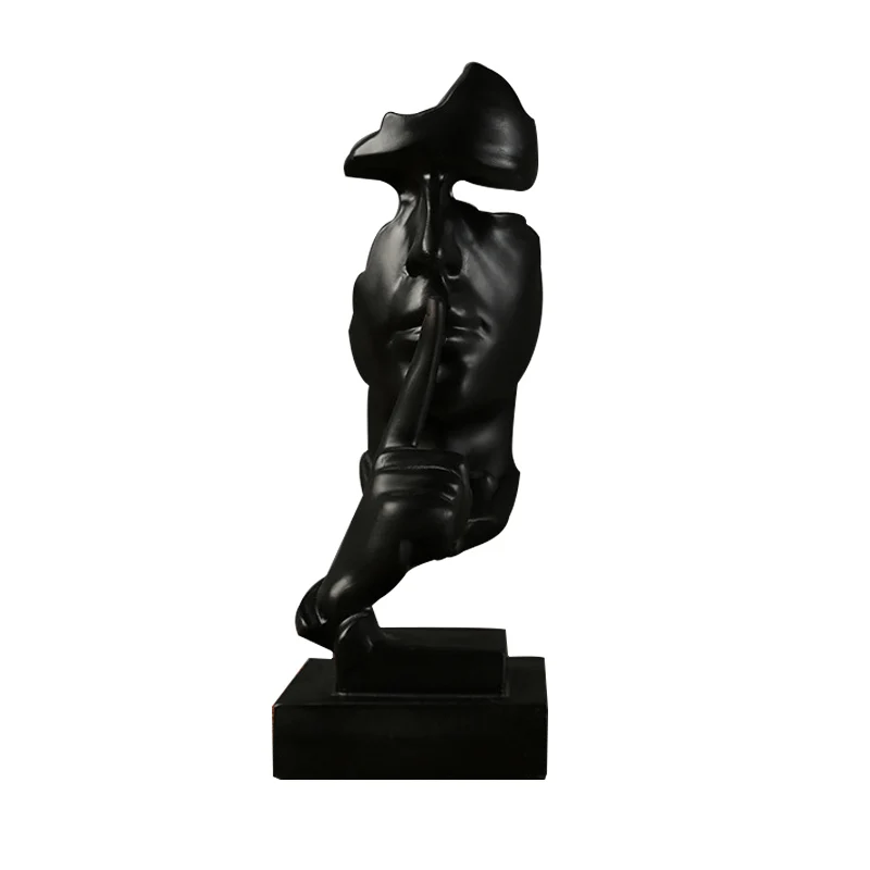 Украшения для дома фигурки из смолы абстрактное ремесло офисные декоративные скульптуры белые черные классические статуэтки человека