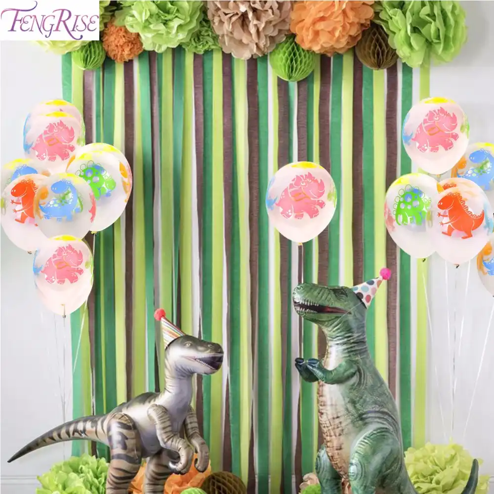 8 x 9 pulgadas, papel de aluminio verde, 24 unidades Bolsas de regalo de fiesta de dinosaurio para cumplea/ños de ni/ños