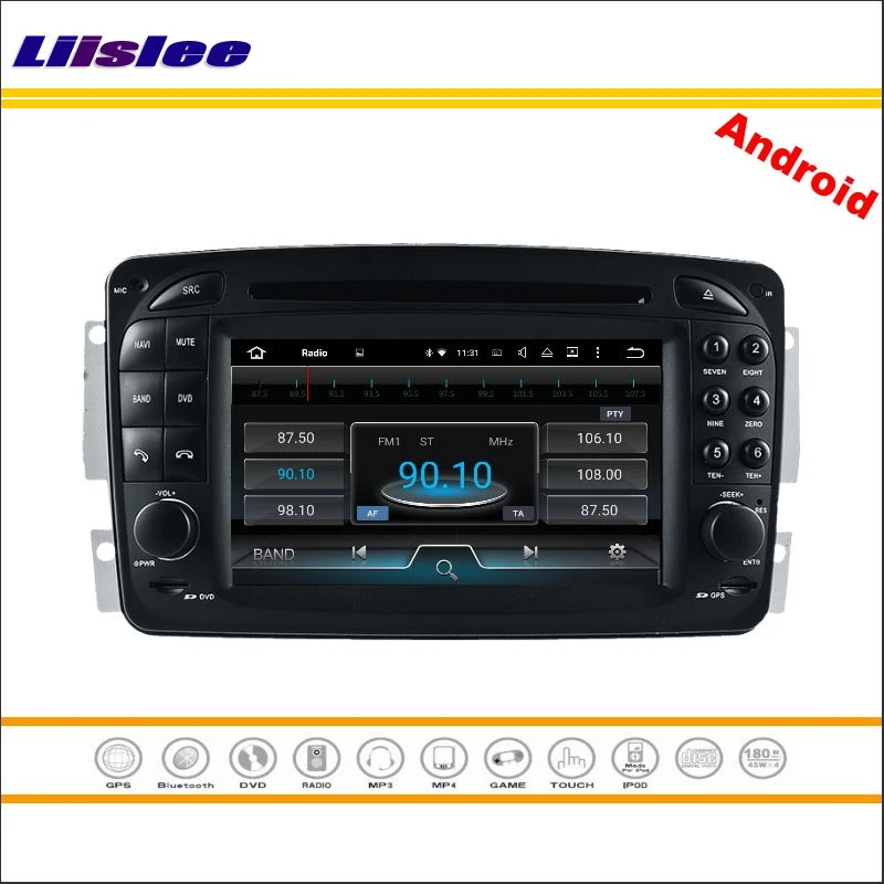 Clearance Liislee Car Android Multimedia For Mercedes Benz C W203 / Vaneo 2000~2005 Radio Stereo CD DVD Player GPS Navi Navigation System 2