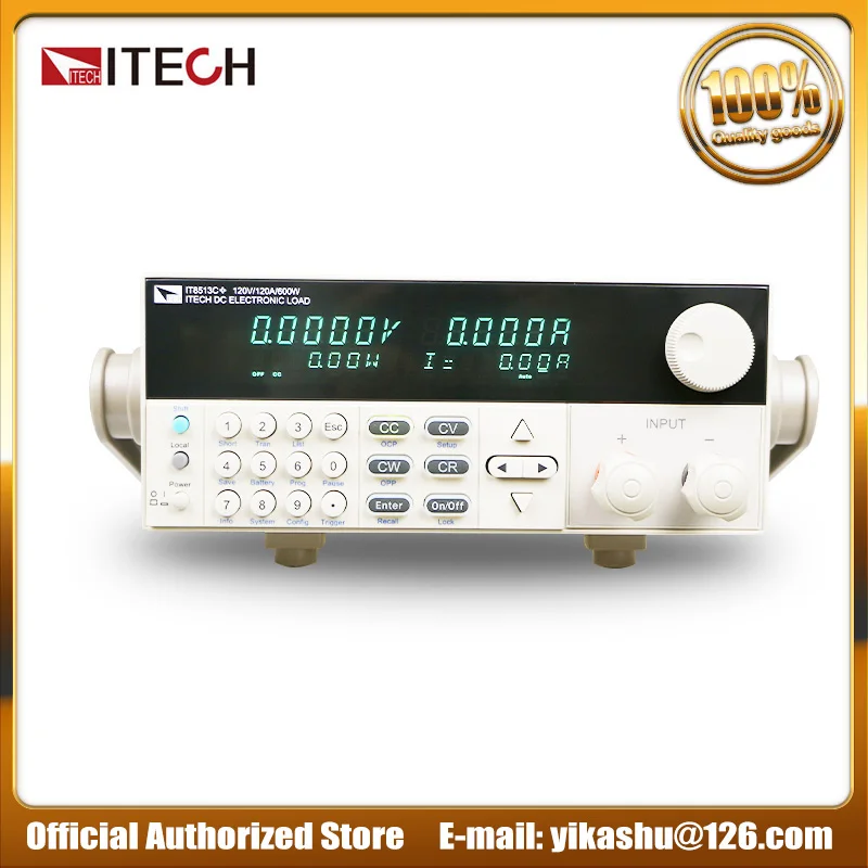 

ITECH IT8513C+ DC Electronic Load 120V/120A/600W