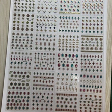 24 шт., 3D драгоценные камни, украшения для ногтей, декоративные наклейки, самоклеящиеся голографические наклейки с золотым принтом, новые японские наклейки для дизайна ногтей, аксессуары для дизайна ногтей