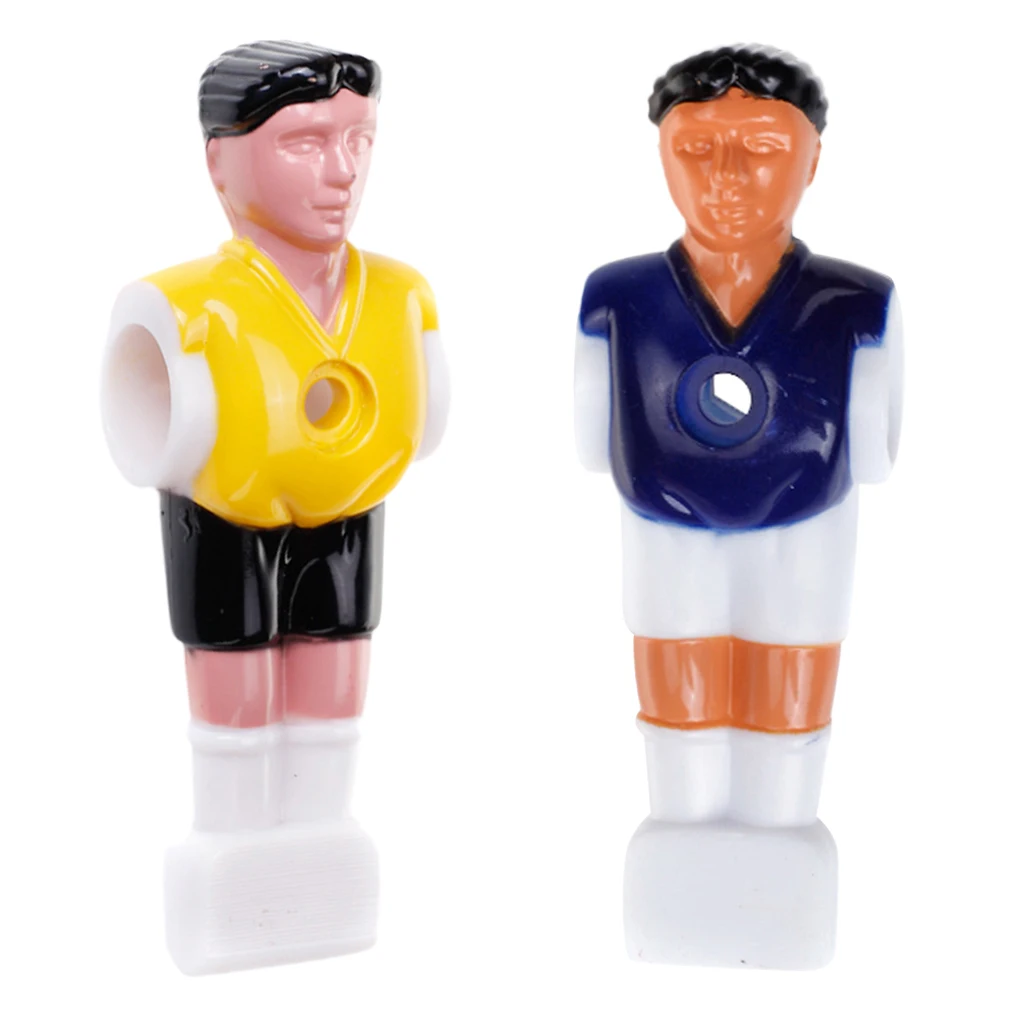 

Set Of 2 Blue Yellow Foosball Men Table Guys Football Player Parts Man Table Soccer Player Replacement Part Royal
