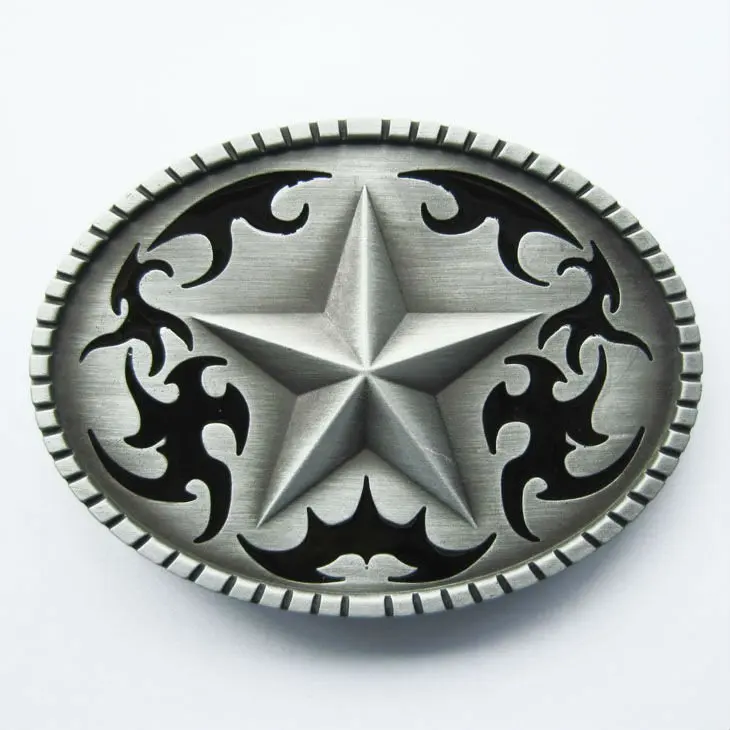 

Wholesale Retail Oval Western Star Belt Buckle Factory Direct Fast Delivery Free Shipping