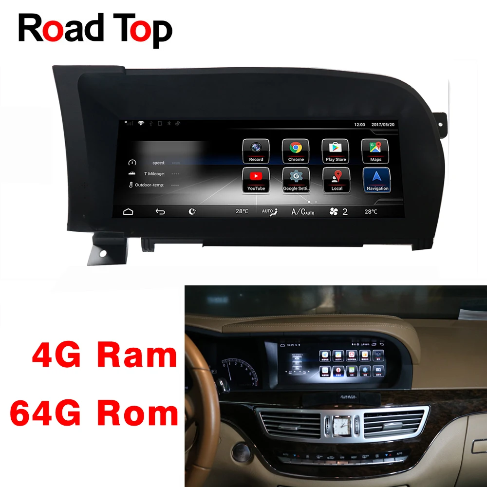 10 25 &quotAndroid дисплей автомобиля радио мультимедиа монитор gps навигация для Mercedes Benz
