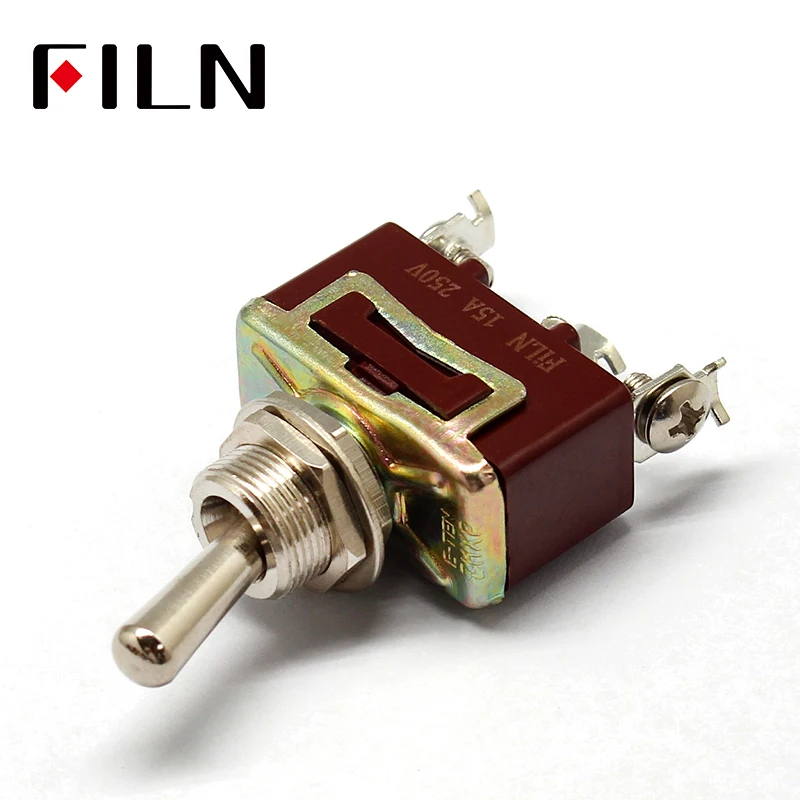 Silver Contacts high quality 3 screw  toggle switch,ON ON, ON OFF ON,  15A 250V