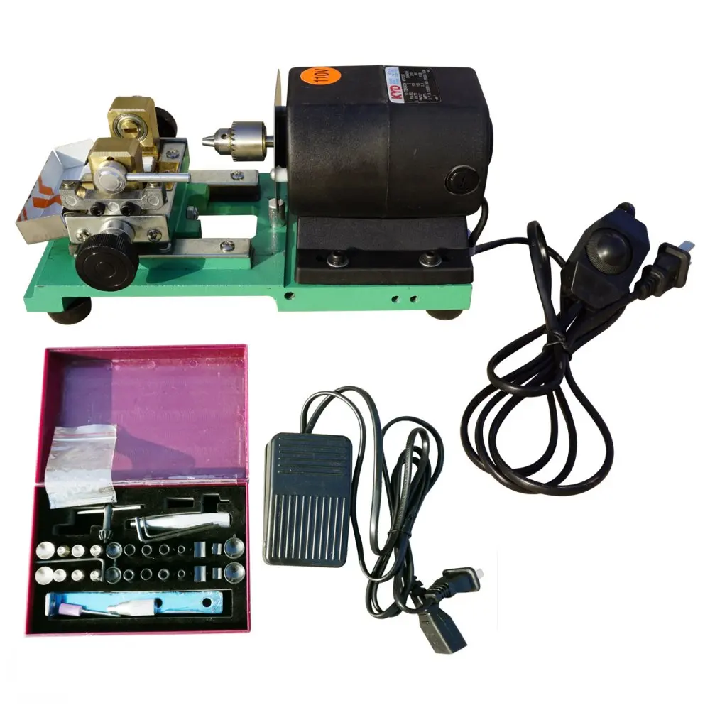 

US Stock 110V 380W Full Set Jewelry Pearl Stepless Drilling Holing Machine Driller Tools