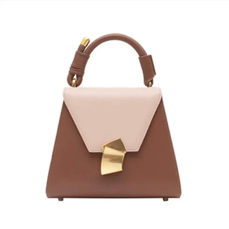 

RURU monkey Genuine Leather Women Handbag Female Splicing Cowhide Shoulder Bags 2019 New Women Multifunction Zipper Handbag