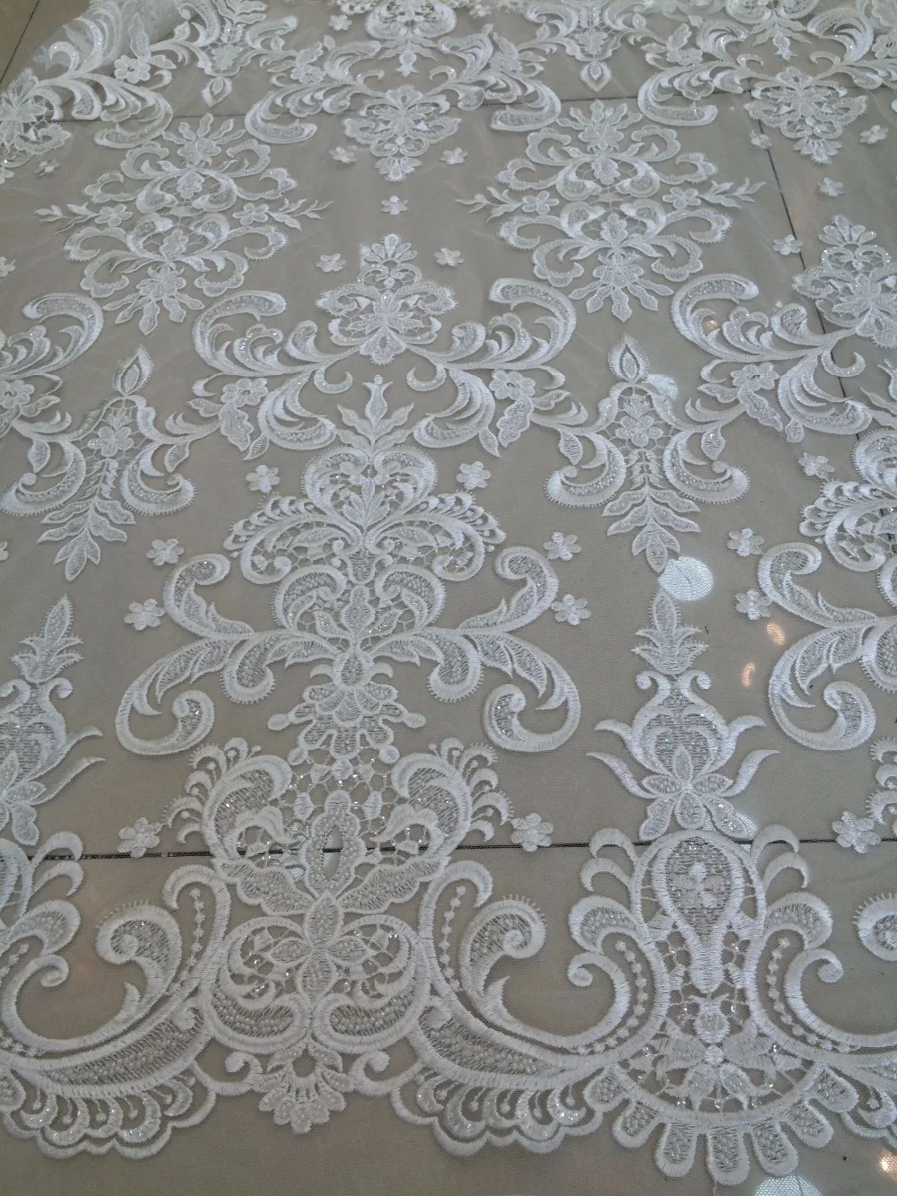 

best quality African Tulle French fabric Embroidered Net mesh lace fabric SYJ-112932 for Nigeria Dress