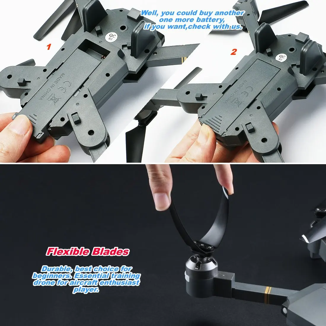 EBOYU XT 1 Радиоуправляемый Дрон 2 4 ГГц 4CH WIFI FPV 1080P HD камера складной квадрокоптер с
