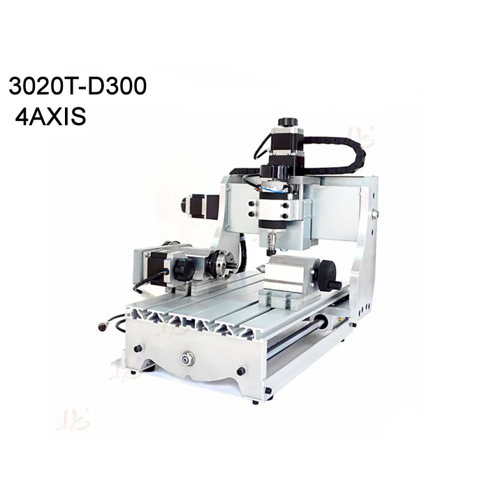 Фрезерный станок с ЧПУ Типа cnc 3020 300 Вт 4 оси|cnc milling machine|wood cncrouter |