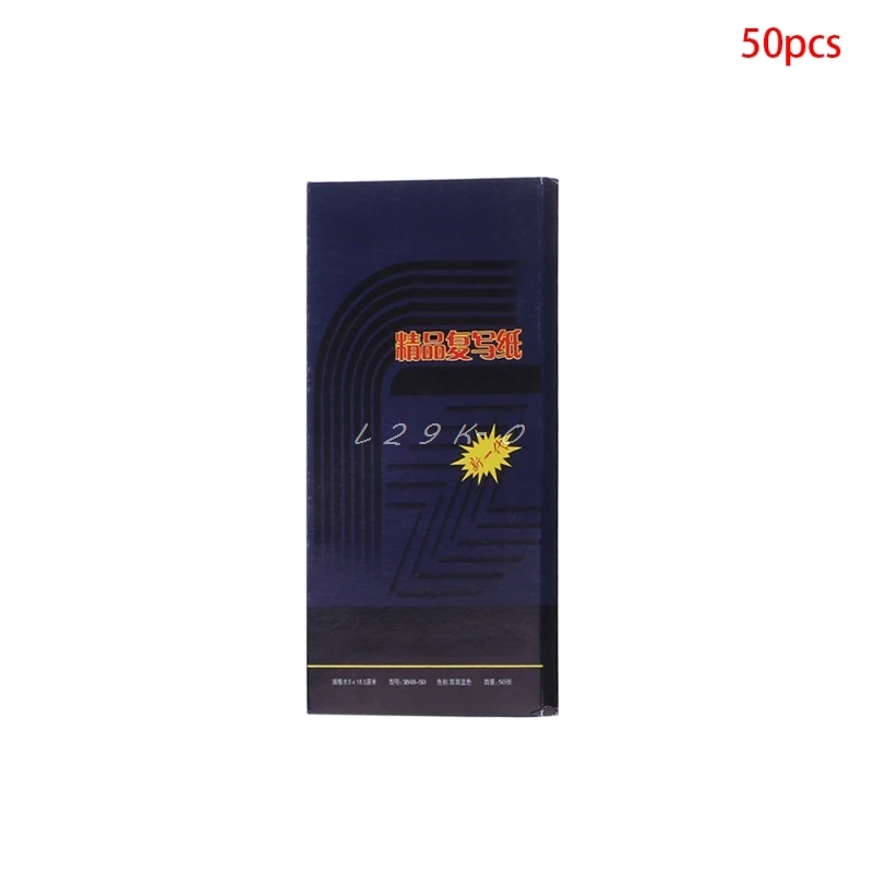 50 Sheets Carbon Paper Double Sided Carbon Copier Stencil Transfer Paper  Stationery Supplies 48K