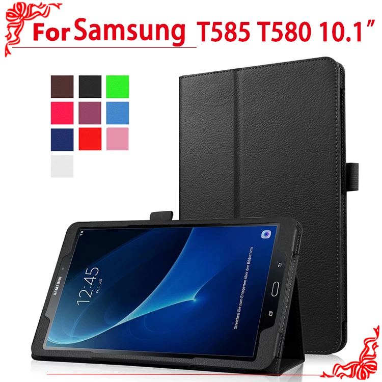 Чехол для T580 t585 флип чехол для Samsung Galaxy Tab 10.1 2016 t585 T580 sm-t580 t580n 10.1 Tablet ПК