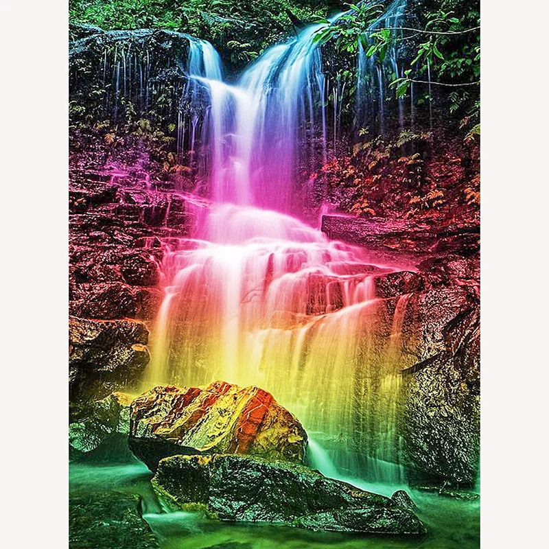 5D-DIY-Diamond-Painting-Waterfall-Diamond-Embroidery-Landscape-Cross-stitch-Full-Round-Diamond-embroider-crystal-Wall