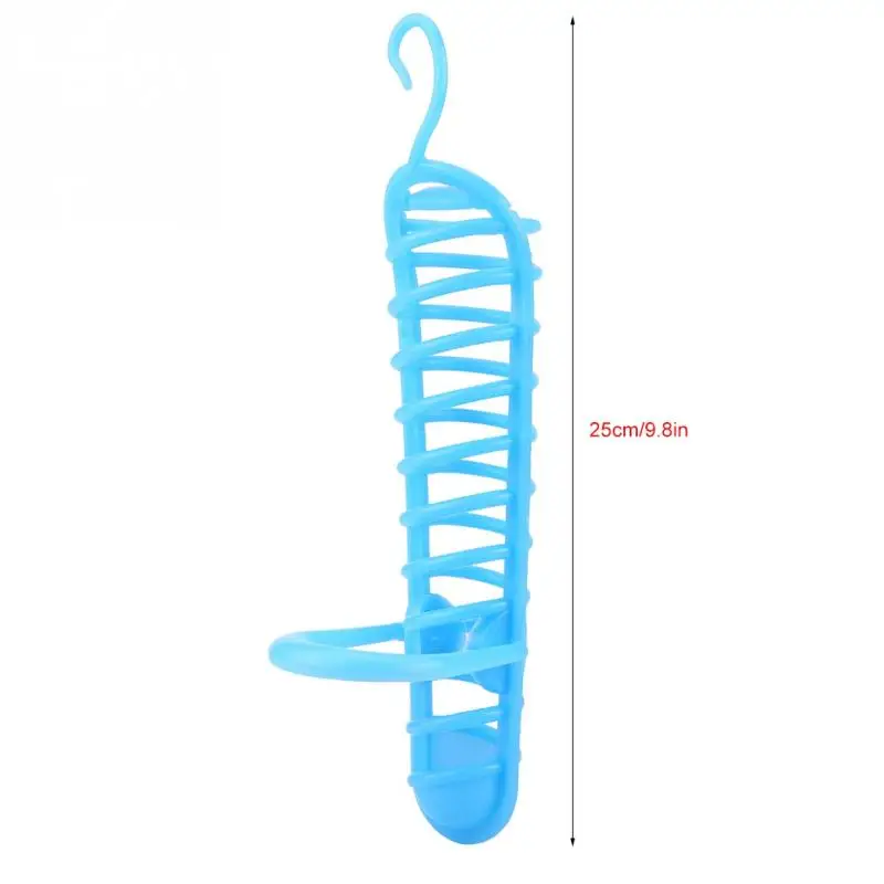 Кормушка для попугаев, корзина для фруктов, овощей, кормление окуня для птиц, клетка для попугая, пластиковая еда для попугая, корзина для птиц, игрушки для домашних животных - Цвет: Синий