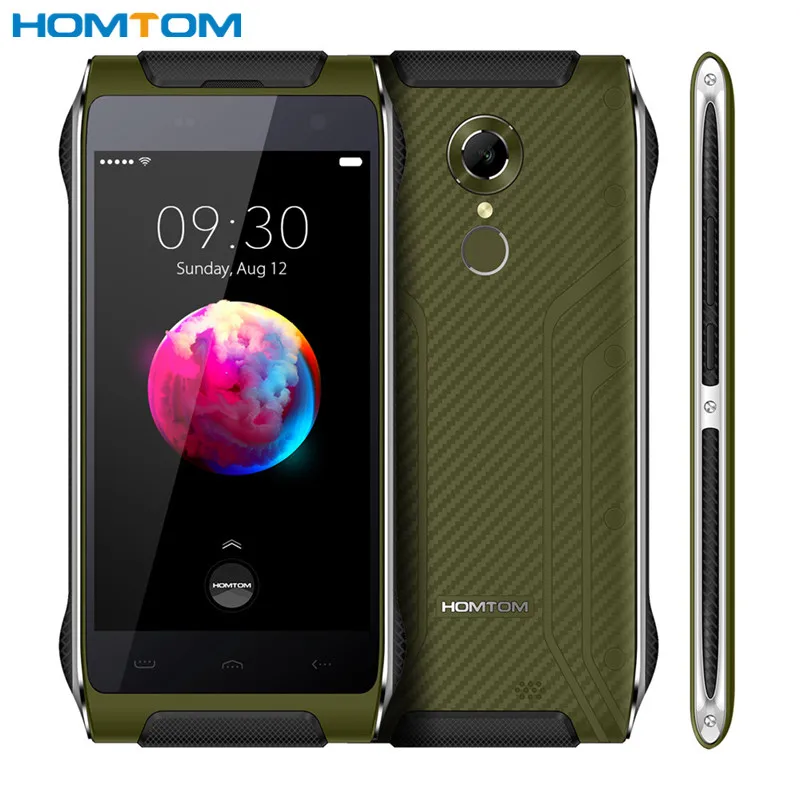 HOMTOM HT20 Pro Cellphone MT6753 1.3GHZ 4G Android 6.0 Fingerprint Mobile Phone waterproof dustproof 3GB RAM 32GB ROM 13MP