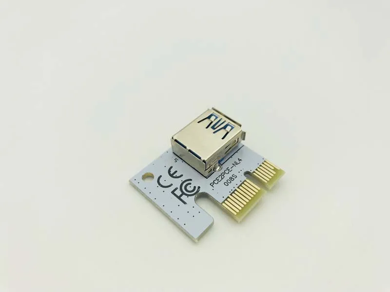 Адаптер PCI E 3 в 1 10 шт. 4 контактный разъем Molex 6pin SATA 60 см PCIE 1x к 16x переходная карта