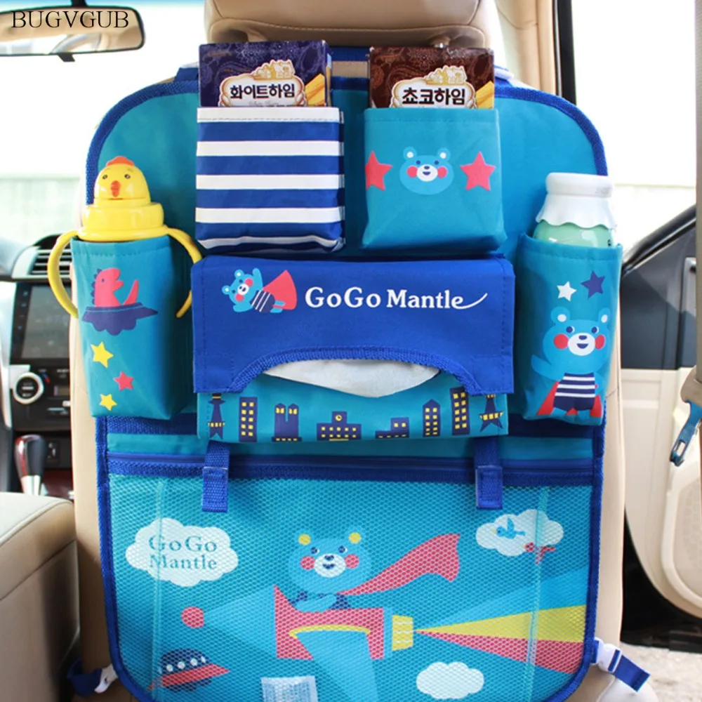 

Auto Car Organizer Backseat Bag Car-Styling Holder Multi-Pocket Seat Wool Felt Storage Container Hanging Box Car Storage for Kid