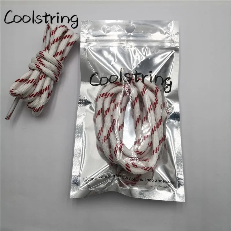 Coolstring/5,5 мм круглый шнуровка спортивные черные, белые, красные шнурки для обуви унисекс Повседневная обувь шнуровки сапоги для неуклюжих