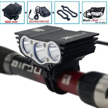 

Bicycle Light 6000 Lumens 4 Mode XM-L U2 LED cycling Front Light Bike lights Lamp Torch + Battery Pack + Charger
