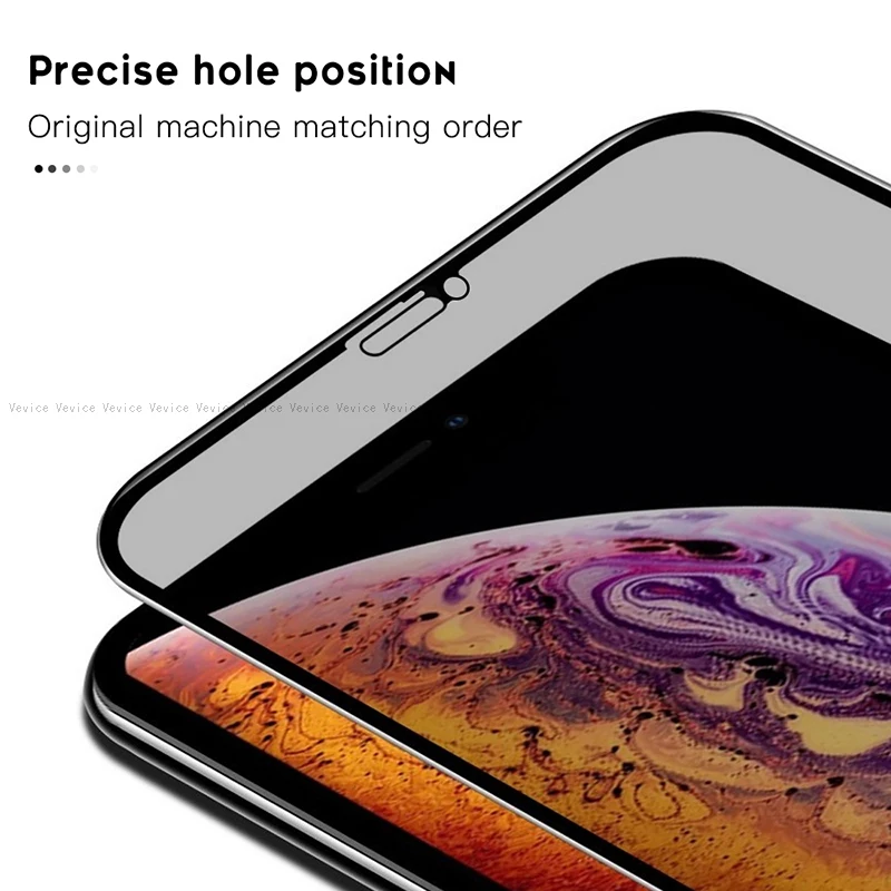 Антишпионское закаленное стекло для iPhone 11 Pro XS Max XR X 8 7 6S 6 Plus, защита экрана, защита от ударов, полное покрытие