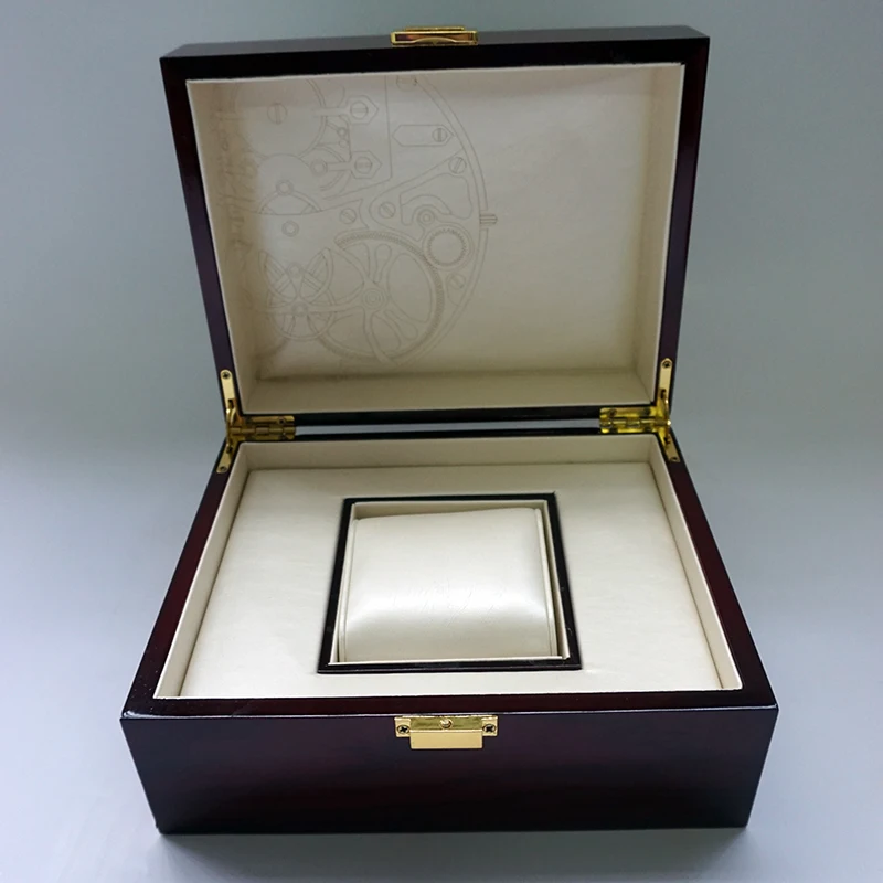 

2019 New Design Storage Luxury International Watch Box Watch Mechanical Print lOGO Box Custom Logo Gift Wooden Box Watch Display
