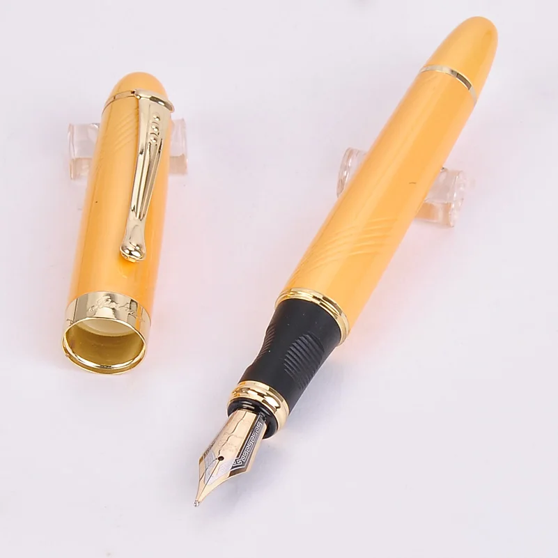 Подлинная Jinhao 450 перьевая ручка полностью Металлическая Золотая Роскошная ручка с зажимом 22 цвета 0,5 мм перо Iraurita бизнес школьные принадлежности