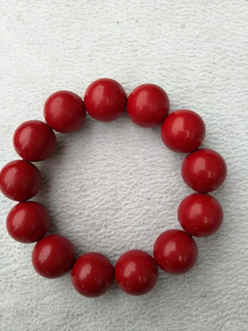 

Rare old Chinese amber Bracelet,Bloody amber,Free shipping