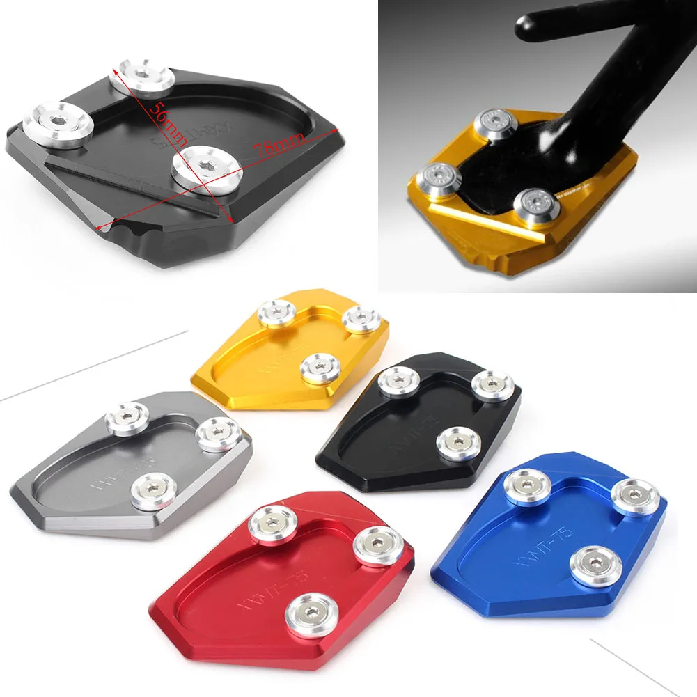 

CNC Kickstand Foot Side Stand Extension Pad Support Plate For Yamaha FZ-1 FZ1 2006 2007 2008 2009 2010 2011 2012 2013 2014 2015