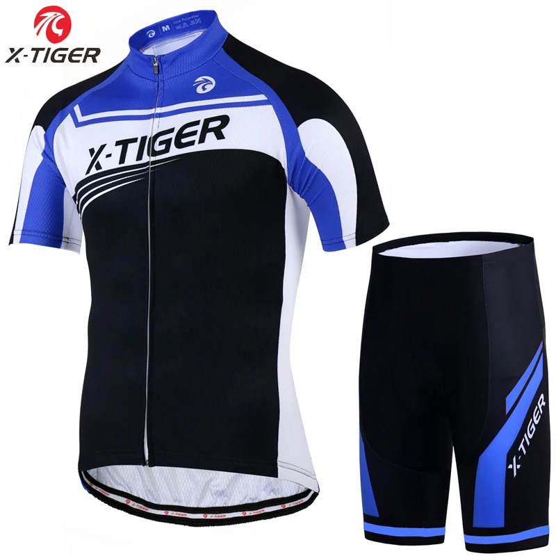 Jersey and Pant X-Tiger Pro анти-пот Велоспорт Джерси Набор полиэстер горный велосипед комплект одежды гоночный велосипед одежда Униформа - Цвет: Jersey and Pant