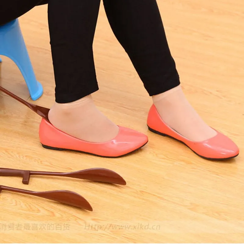 

16/30cm Shoes Accessories Shoe Horn Hanging Lengthen PP TPE Shoehorn Long Shoe Horn For The Aged & Pregnant Woman Gifts