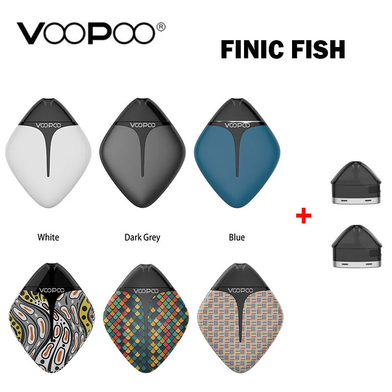 

VOOPOO Finic Fish Kit Pod System Vape With 350mAh Built-in Battery GENE.Pod Chip 1.7ml Capacity E-Cigarette Vaporizer