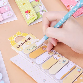 

1PC Sweet Bow Cartoon Animals Mini Sticky Memo Pad N Times Sticky Notes Memo