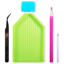 Нейл-арт набор для влюбленных с точечным рисунком пера+ Пинцет+ контейнер для хранения 1 Комплект расставить комплекс инструмента украшающая картина Стразы инструмент