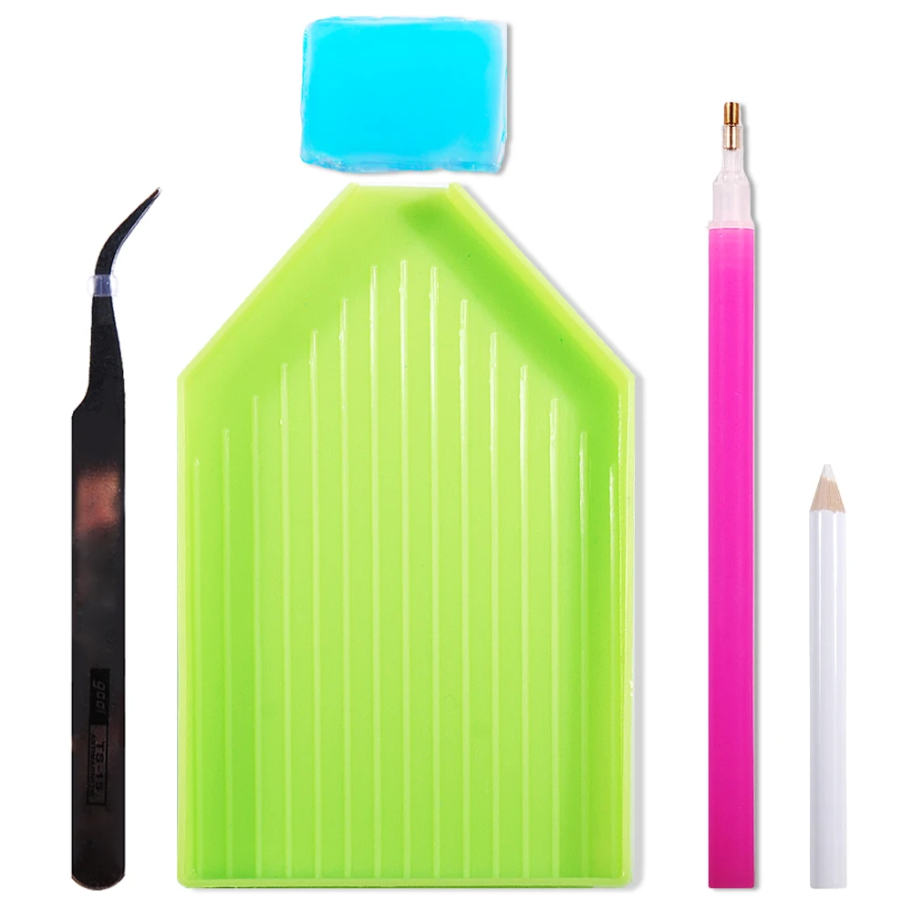 

Nail Art lovers Kit Point Glue Pen+ Tweezers+ Storage Box 1 Sets Dotting Tool Embroidery Painting Rhinestone Tool