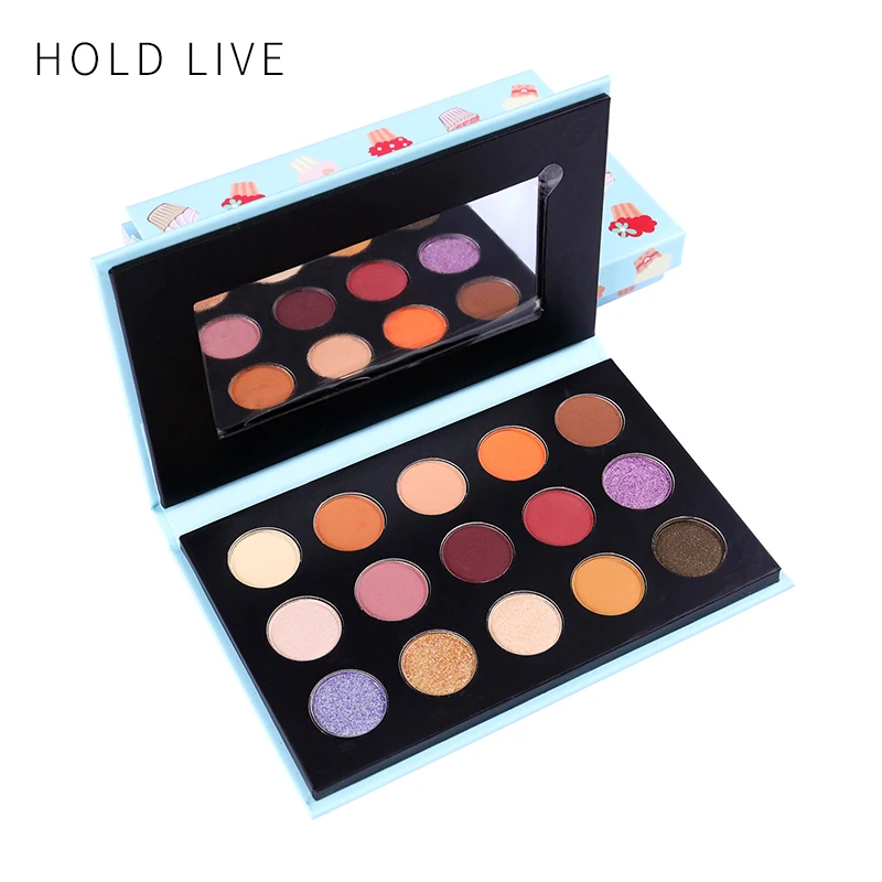 

HOLD LIVE Make up Glitter Eyeshadow Pallete Long-lasting 15 Color Shimmer Matte Metallic Pigment Eye Shadow Makeup Profissional