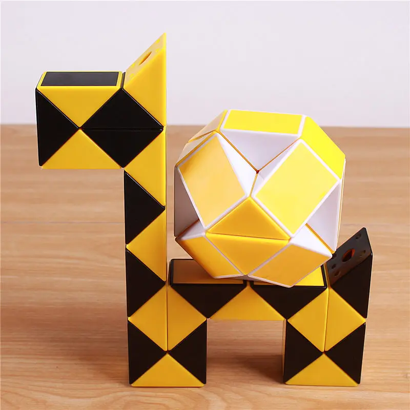 Скоростной волшебный куб пазл-змея линейка твист 24 блоки образовательные забавные игрушки для детей