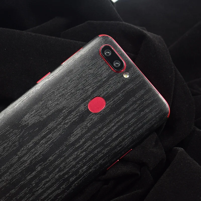 Черная деревянная зернистая задняя пленка для OPPO R11 R11S Plus Phone R11Plus матовая