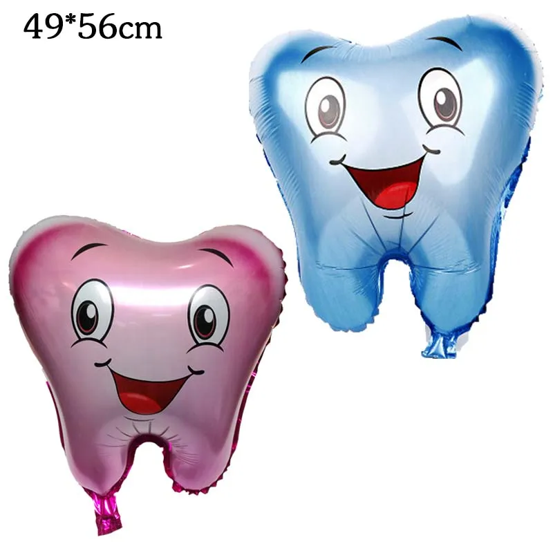 

Lovely Tooth Foil Balloons Kindergarten Oral hygiene education supplies Globos for Baby Shower Birthday Party Decorations Kids