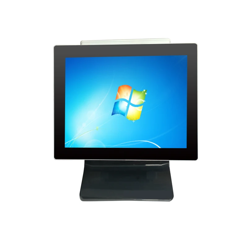 

15 inch pos all in one desktop computer with VFD display touch pos terminal