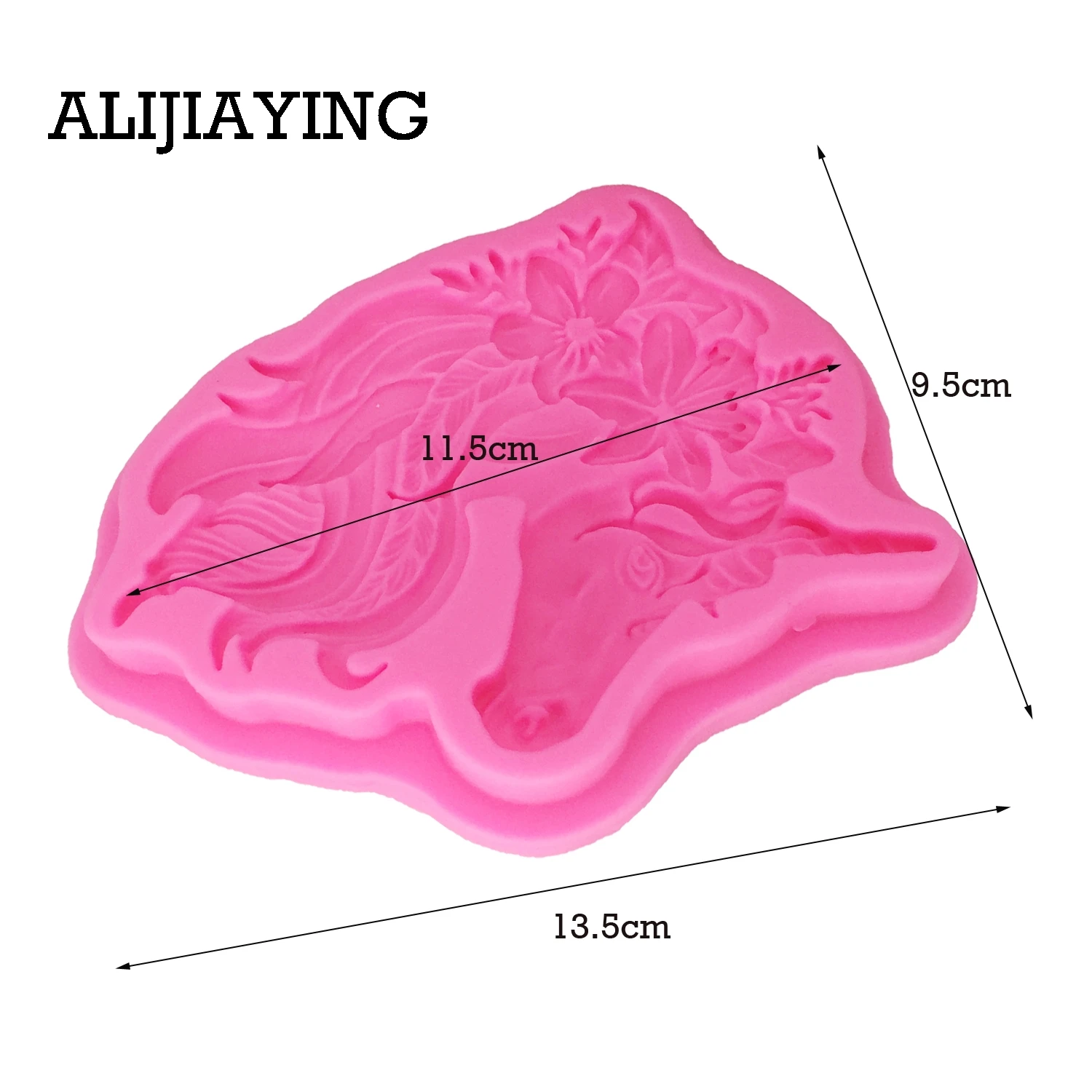 M1326 силиконовая формочка в виде цветов в виде единорога, инструмент для украшения торта, инструмент для кекса, клейкая паста, помадка, полимерная глина, инструменты для печенья
