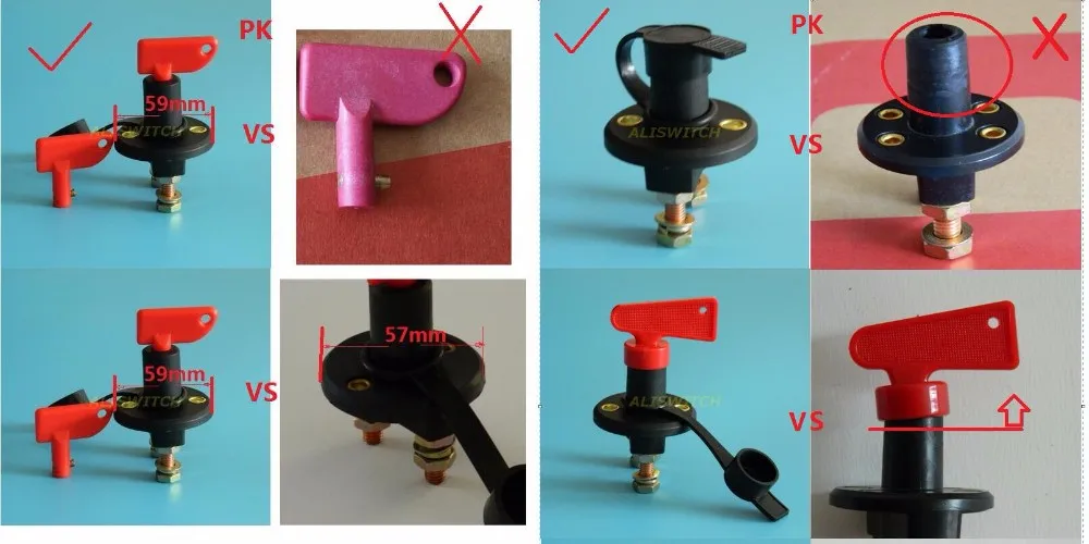 Качество, отключение питания автомобиля, грузовика, автомобиля, авто Батарея, отключение, отключение, выключение, выключатель, с водонепроницаемый ключ
