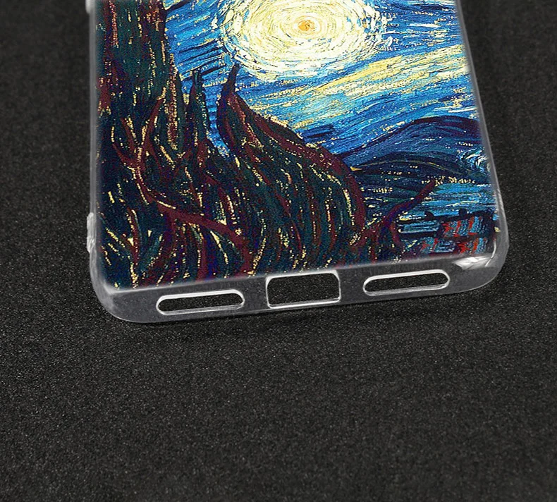 Популярный Мягкий силиконовый чехол Van Gogh Tardis для Xiaomi Redmi K20 7 7A 5 5Plus 6 6A S2 Note 8 Pro