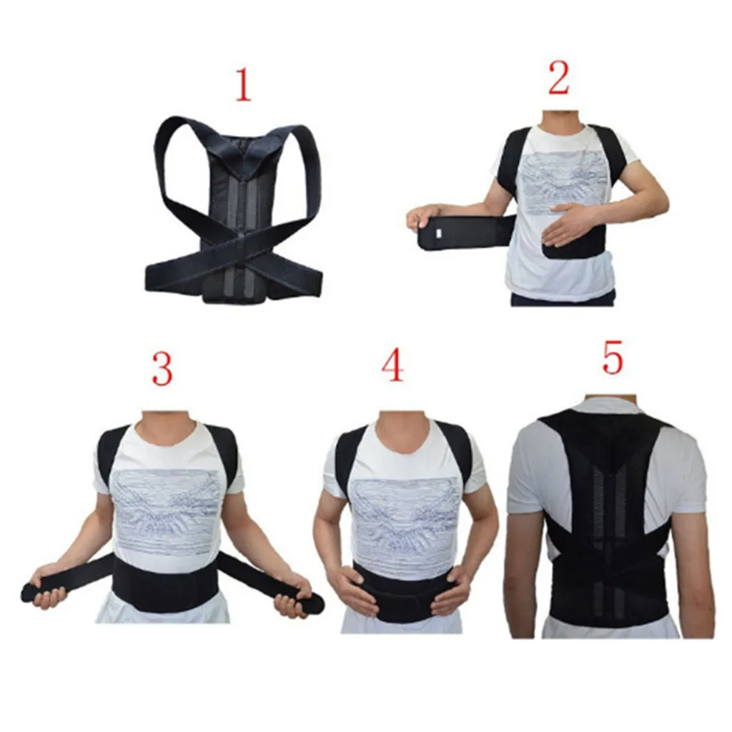 Posture Corrector Back Support Posture Magnetic Shoulder Corrector Supports Brace Belt Therapy Men Women