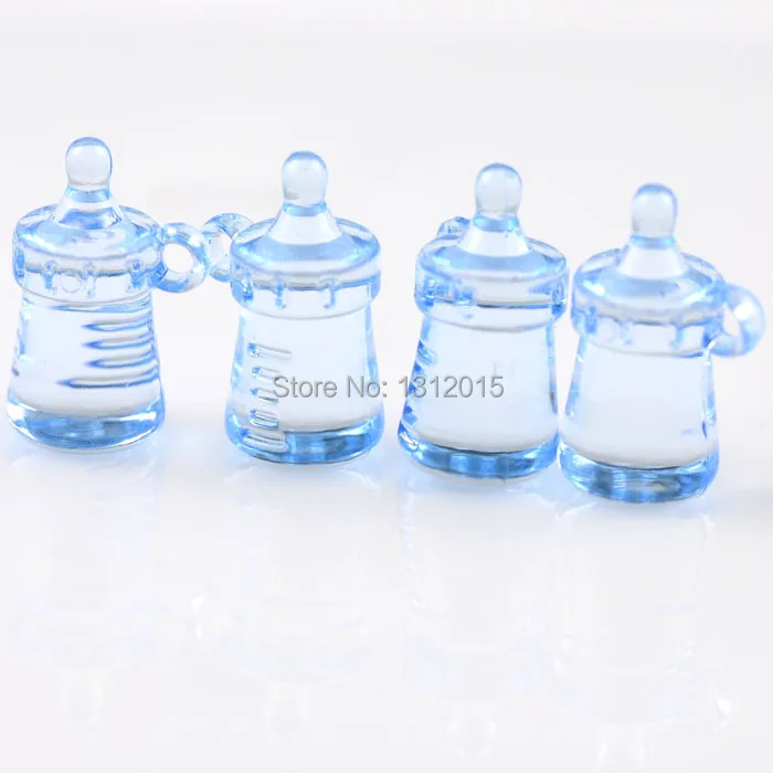 

Free Shipping! Diy 20PCs Lightblue Acrylic Crystal Feeding-bottle Shape Charm Pendants 33mmx22mm